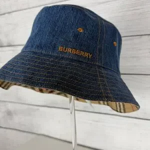 Burberry | Accessories | Burberry Blue Denim Bucket Hat 